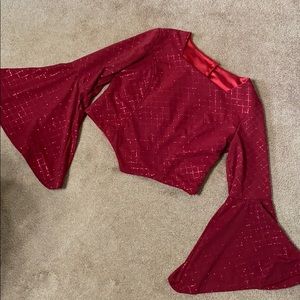 Indian sparkly shirt and skirt set